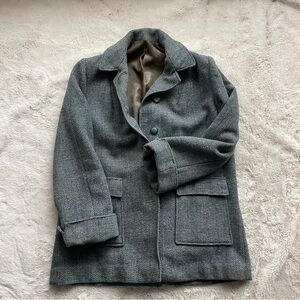 Vintage Harris Tweed Wool Herringbone Blazer